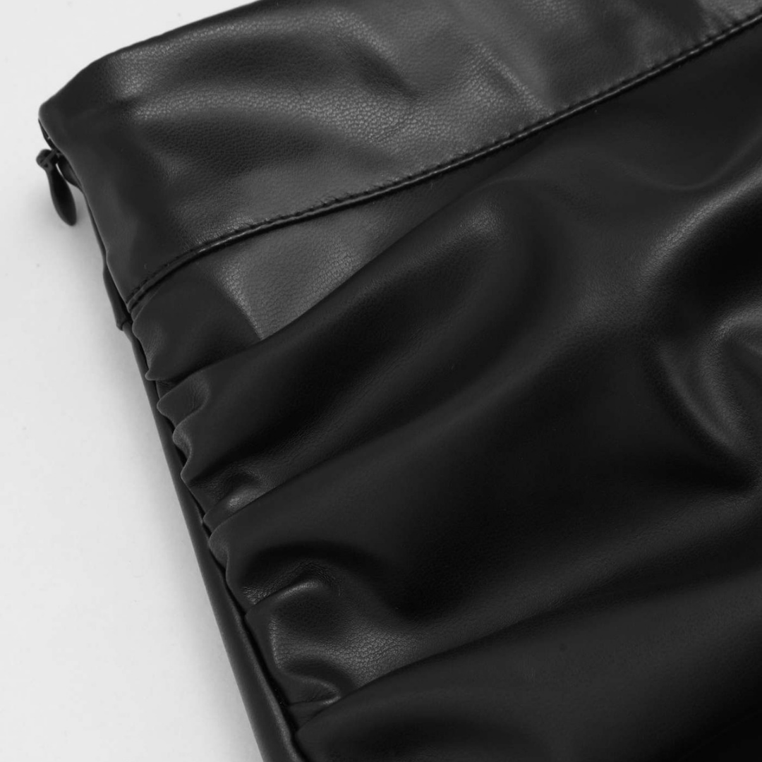 High-Waist Lederrock Noelia – mit Schlitz