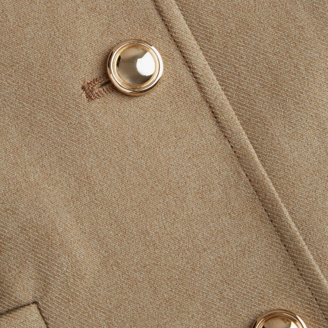 Kurz geschnittene Tweed-Jacke mit Struktur