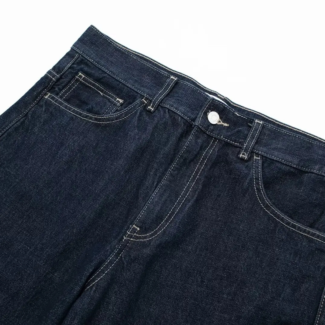 Denim Set „Mila“ – Cropped Jeansjacke & High-Waist Hose in Dunkelblau