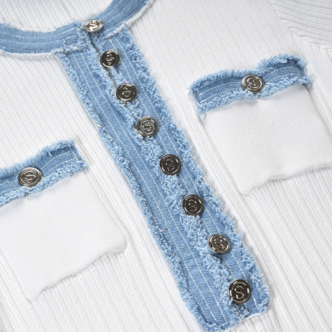 Classic Kleid mit Jeans-Details