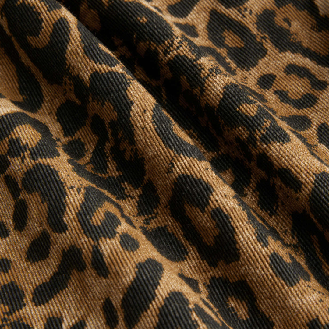 Leopard High-Waist Jeans
