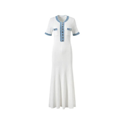 Classic Kleid mit Jeans-Details