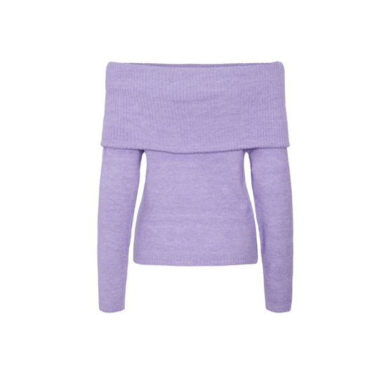 Off-Shoulder Pullover Viola