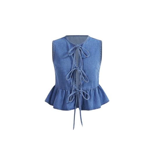 Jeans Top Ivy mit Schleifendetail