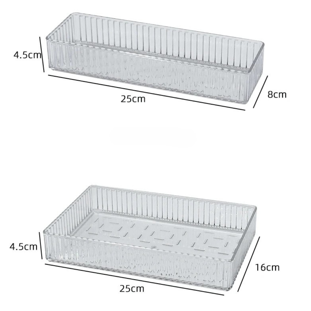 Transparentes Schubladen-Organizer-Set